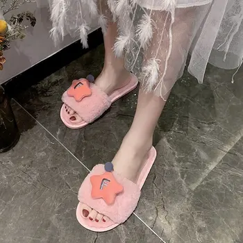 2021 modă și populare doamnelor drăguț relief stele papuci de interior 916