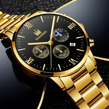 Nouă Bărbați Ceasuri De Lux Barbati Din Oțel Inoxidabil Ceas Cu Calendar Oameni De Afaceri, Casual, Sport Cuarț Ceas Pentru Bărbați Cadouri Relogio Masculino