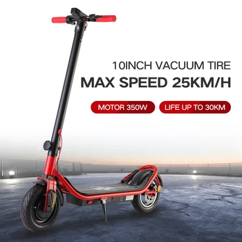 Scuter electric pentru Adulti,350W Moter Rapid Pliabil Eletrick Scutere, Viteza maxima de 25km/h,rotiți mânerul cu bicicleta e de 10 inch anvelope bicicletă