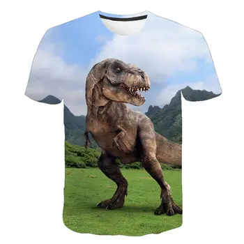 Amuzant Jurassic Park Bărbați T-shirt pentru Bărbați și Femei 3D Imprimate T-shirt Casual Top Jurassic World Tee Rece T-shirt pentru Copii