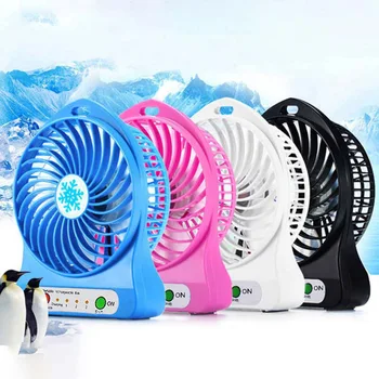 1buc Portabile Reîncărcabile Led Fan al Răcitorului de Aer de Mini Birou Usb Fan al Treilea Vânt Usb Ventilator Fara Baterie de Răcire Ventilator Portabil