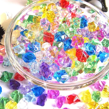 400BUC de Plastic, Pietre, Boabe de Gheață Colorate Pietre Mici Copii Bijuterii Acrilice Comori Bijuterii de Gheata Counter Diamante de Cristal Jucărie