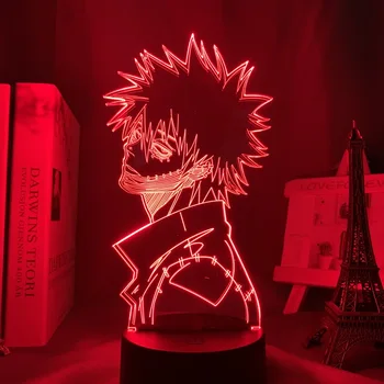 Acril 3d Lampa Anime Eroul Meu mediul Academic Dabi Lumină Led pentru Decor Dormitor Manga Rece Cadou pentru El Rgb Colorate Lumina de Noapte Dabi