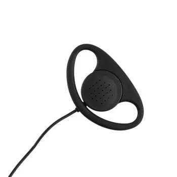 Hot Nou Confortabil Pin 3.5 mm D Forma Ascultă Numai din Cauciuc Moale Cască Căști pentru Radio Motorola Anti-Zgomot, Căști de Ureche Cârlig