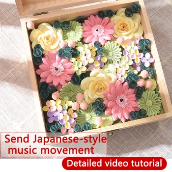 Diy cutie de muzică kit home kit de quilling hârtie ambarcațiuni kit crafting ziua Japoneză Origami decor art ambarcațiuni de hârtie quilling hârtie kit