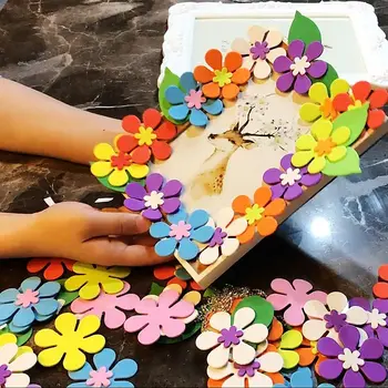 80/120PCS Flori Spumă Autocolant Pentru Copii Copii, Jucării DIY Artizanat Arta Grădiniță Acasă Decorare