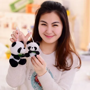 9-20cm Panda Drăguț Jucării de Pluș Cu Frunze de Bambus Urs Perna Moale Animale de Desene animate Panda de Pluș Pandantiv Păpușă Amuzant Jucărie pentru Copii Cadouri