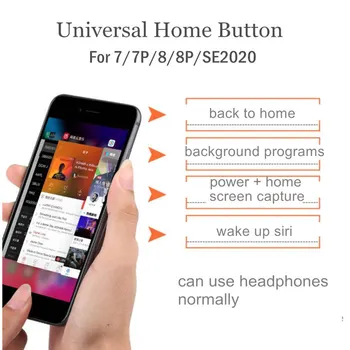 10buc YF JC Butonul Home Pentru iPhone 7 8 Plus SE 2020 7P 8P Reveni Funcția de Soluție Nu Touch ID Nu Scurt Flex