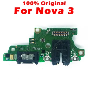 Inițială de Încărcare de Bord Pentru Huawei Nova 3 Nova3 USB Port de Încărcare PCB Conector Dock Flex Microfon Înlocuire Piese de Schimb
