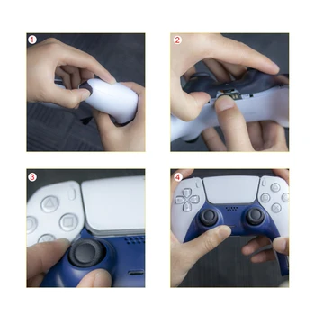 Controler se Ocupe de Mijloc Față de Locuințe Shell pentru Sony PS5 Gamepad Benzi Decorative Piele Caz Acoperire Fata-Înlocuirea plăcii