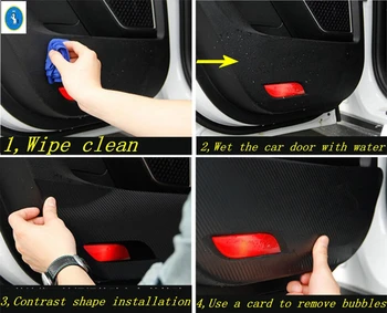 Interior Refit Kit Interior Portiera Scratchproof Anti Kick Pad Folie De Protectie Autocolante Acoperi Trim Fit Pentru Hyundai Elantra 2021