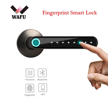 WAFU 016 Amprentă de Blocare Inteligent Bluetooth Parola Mâner Ușă de Blocare Mâner Fingerpinte APP de Blocare Deblocare Telecomanda Parola