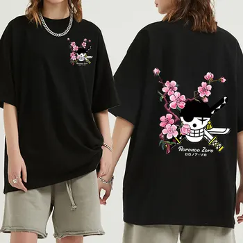 Vara Noi Roronoa Zoro Print T Shirt Femei Bărbați One Piece Anime Tricou Supradimensionat Noi Unisex, tricouri Streetwear Cosplay