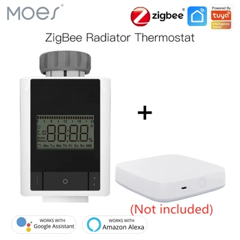 Tuya ZigBee 3.0 Inteligent de Încălzire a Termostatului TRV robinet Termostatic pentru Radiator de Control Vocal de uz Casnic cu Termostat Pentru Alexa de Start Google
