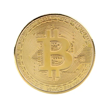 1 bucată de Epocă Imitație de Aur Monede comemorative Artă de Colectie Placat cu Aur Moneda Bitcoin Fizice