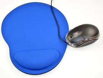 Mouse Pad Soareci Mat Cu Încheietura Restul Non Alunecare Calculator Laptop Negru Albastru Universal Mouse Pad Super Confortabil din Plastic Moale 1 BUC