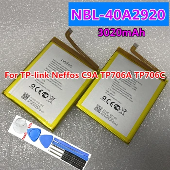 Nou Original 2920mAh NBL-40A2920 Acumulator de schimb pentru TP-link Neffos C9A TP706A TP706C baterie Reîncărcabilă Li-polimer Baterii