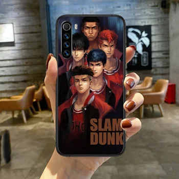 Slam Dunk Sakuragi Anime Telefon Caz Acoperire Pentru XIAOMI Redmi Note 3 4X 4 5 6 7 8 9 Pro T S Max negru Înapoi Tendință Funda Pictura