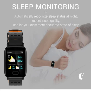 A6 Ceas Inteligent Monitor de Ritm Cardiac tensiunea Arterială Măsura Sport Bandă rezistent la apa SmartWatch Pentru Android IOS Telefon Huawei Watche