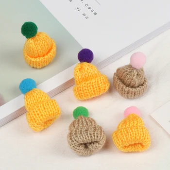 10buc Mini Tricotate Hairball Pălărie Brosa Pulover Ace Pălării Pin Broșe Insigna Guler Haine Accesorii