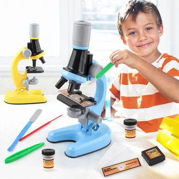 Copii Microscop Kit de Laborator CONDUS de 100X-400X-1200X Jucărie Școală Acasă Interes Cultivarea Copilul Băieți Cadou de Ziua de nastere Prezent