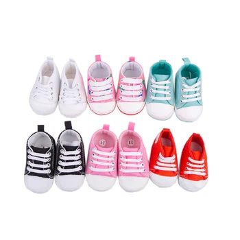 KEIUMI 11 CM Pantofi Papusa Adorabil Petrecere Pânză Moda Pantofi Sport Pentru Renăscut Baby Doll Papusa Handmade Accesorii Cadouri pentru Copii