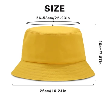 2021 Harajuku Grafic Pălărie Femei Bărbați Panama Găleată cu Capac Design Plat Amuzant palarie de Soare