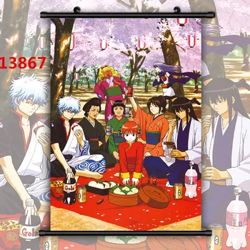Gintama Sufletul Sakata Ginto Kagura Chi Panza Pictura Anime Poster HD Print de Arta de Perete Poza Decor Decor Acasă