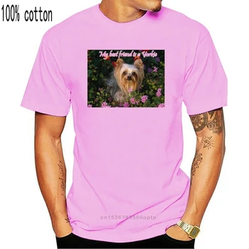 Yorkshire Terrier-Ul T Shirt, Prietenul Meu Cel Mai Bun Variante De Dimensiuni Si Culori! Personaliza Tricou