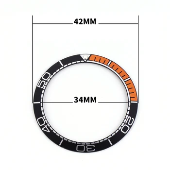 Pantă 42-34 mm Aluminiu Introduce rotativ pentru Omega Bezel Mare Maestru 600 Ceas Planeta Ocean Ceas cu Fața Înlocui Părți Accesorii