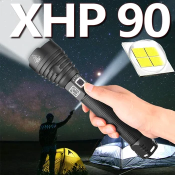 XHP90.2 cele Mai Puternice LED-uri Lanterna 300000 Lumen USB Reîncărcabilă Lanterna XHP90 XHP50 XHP70 Lampă de Mână 18650 Lanterne Tactice