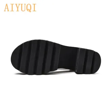 AIYUQI Sandale Femei de Vară 2021 Noua Moda Femei Sandale cu Toc Înalt Spate cu Fermoar Gură de Pește Sandale de Moda Doamnelor Pompe