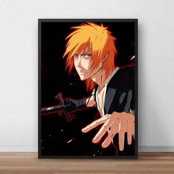 Ho Înălbitor Kurosaki Ichigo Anime Hd Printuri Panza Pictura Voor Woonkamer Nordic Acasă Decorare Arta De Perete Poster Modular Poze