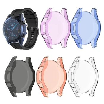 Caz pentru Huawei Watch GT 2 42mm 46mm Pro/ECG Capacul Barei de protecție Coajă Cadru Temperat Pahar Ecran Protector Smartwatch Accesorii