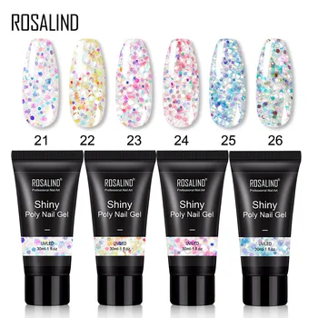 ROSALIND Poly Gel UV Pentru Manichiura 30ML de Unghii UV Gel Pentru Prelungirea Culoare de Unghii Gel Pentru Unghii Pictura Arta Gel Nail Art Email