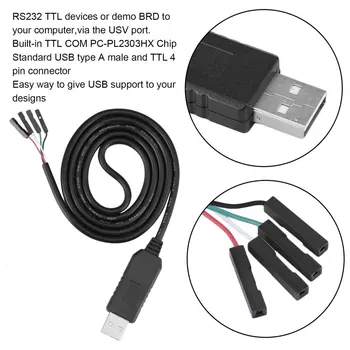 2021 NOI 1buc USB la RS232 TTL Cablu Serial Modul Adaptor PC-PL2303HX Chipset-ul la Computer prin USB en-Gros