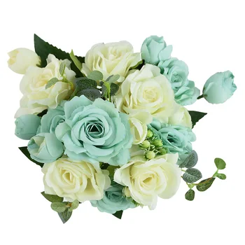 Artificiale a Crescut 30cm Artificiale de Trandafir Buchet de Flori de Nunta Buchet Mireasa, Flori de Nunta pentru Nunta Petrecere Acasă Consumabile
