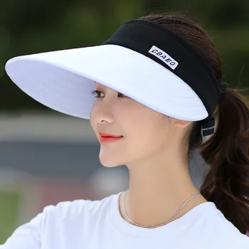 Femei vara parasolar pălărie cu boruri largi pălărie plajă reglabil protectie UV capac de sex feminin packable