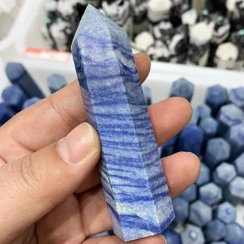 Produs nou cu mucegai Albastru Stone Punct de Vindecare de Cristal Dumortierite Turn Energia Reiki Minerale Obelisc Pentru Decor Acasă