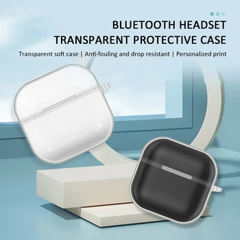 Pentru Lenovo Lp40 De Protecție Transparent, Autocolant Wireless Bluetooth Tpu Cască Moale Cover Capac De Protecție Anti-Cădere Și Șoc