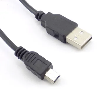 Mini USB 2.0 de sex Masculin la Mini 5 Pini de sex masculin B Conector Sincronizare de Date Cablu de Încărcare Cablu Adaptor extensie de Încărcare Cablul de Linie fire