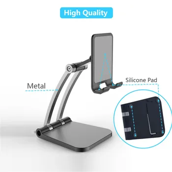 Noul Desktop Suport Tablet Stand din Aluminiu, Tableta Stand Pentru iPhone Samsung Xiaomi Birou Reglabil Suport pentru Telefon Mobil, Tableta
