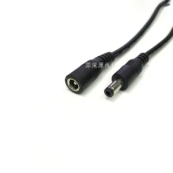 1m/2m3m/5m/10m Alb/Negru 5.5 X 2.1 mm DC feminin & Masculin Jack adaptor DC Conector Mufa de Alimentare cu cablu