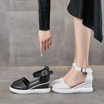 Pantofi Casual Femei Sandale pentru Femeie Încălțăminte de Vară de Vară 2021 Feminin Sandale cu Platforma Femei Pantofi cu Tocuri Înalte Sandles 40