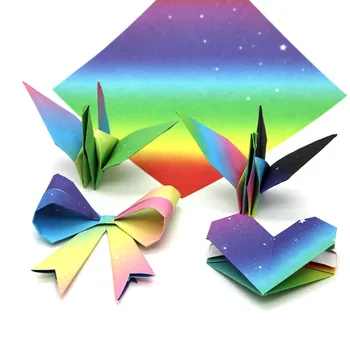 Pătrat de Hârtie Origami Dublu Partea Culori Amestecate Lucrări de Artizanat pentru Copii lucrate Manual DIY Scrapbooking Ambarcațiunile de Decor
