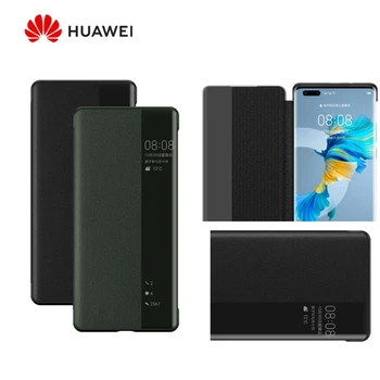 Original Huawei HUAWEI P40/P40 Pro/P40 Pro+ P40 Pro Plus Smart View Cover din Piele de Protecție Auto Sleep Wake caz Flip