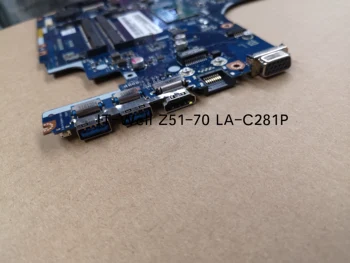 Complet Testat AIWZ0/Z1 LA-C281P placa de baza pentru Lenovo Z51-70 Laptop placa de baza