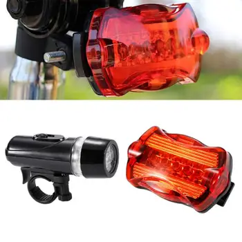 Biciclete Lumina Impermeabil Spate Coada de Lumină LED-uri de Biciclete de Munte Lumina lămpilor din spate de Siguranță lampa de Avertizare 5 LED-uri 7 Moduri de Accesorii pentru Biciclete