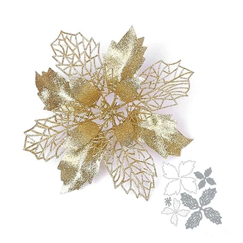 Tăiere de Metal moare taie mor mucegai flori de Craciun decor de Scrapbooking moare ambarcațiuni de hârtie cuțit mucegai lama pumn șabloane moare