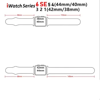 Sticla+Caz+Curea Pentru Apple Watch band 44mm 40mm 38mm 42mm 44 mm Silicon Sport smartwatch-bratara iWatch serie 3 4 5 6 se trupă